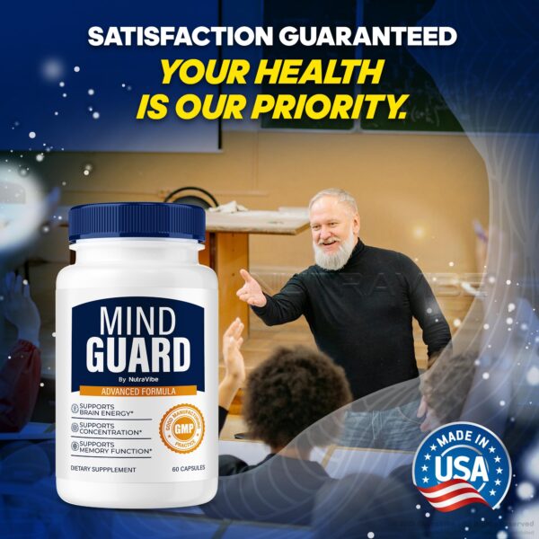 Embalaje Mind Guard suplemento para concentración