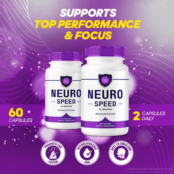 Cápsulas Neuro Speed para energía y enfoque sin nerviosismo