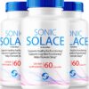 Botella de cápsulas Sonic Solace para salud auditiva