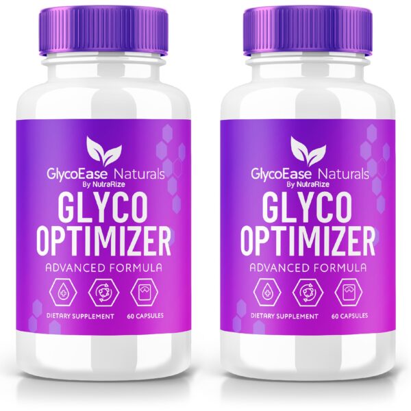 Frasco de cápsulas GlycoEase suplemento natural para soporte glucógeno