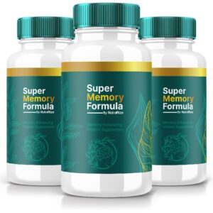 Version 1.0.0 NutraRize Súper Memoria fórmula paquete 3 frascos 180 cápsulas