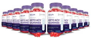 Pack 10 Bio Lyfe Keto ACV gomitas envases