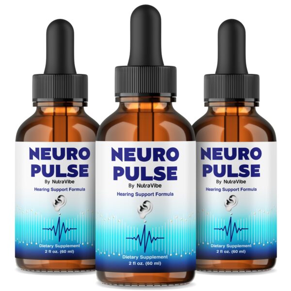Paquete de 3 gotas Neuro Pulse para salud auditiva