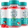 Gomitas Keto Raw ACV en envase NutraRize paquete de 3