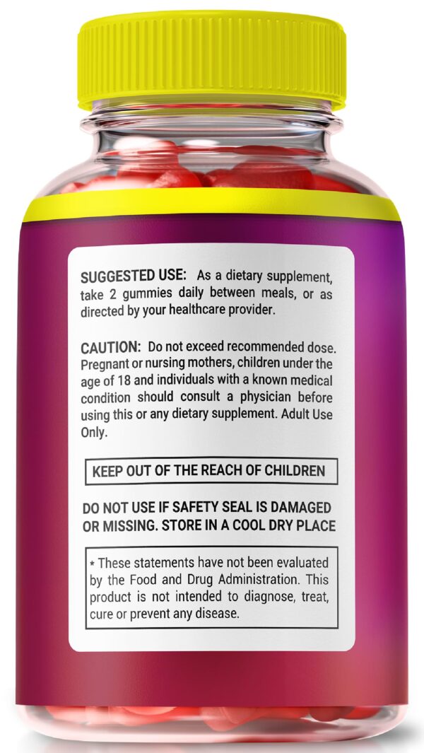 Detalle de gomitas premium Baja Slim para dieta keto