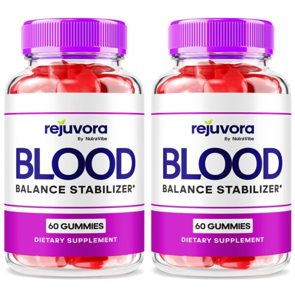 Paquete de gomitas NutraVibe Rejuvora 120 unidades