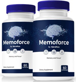 Memoforce Brain suplemento para memoria 120 cápsulas paquete doble