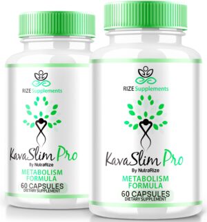 Paquete 2 frascos KavaSlim Pro cápsulas para pérdida de peso