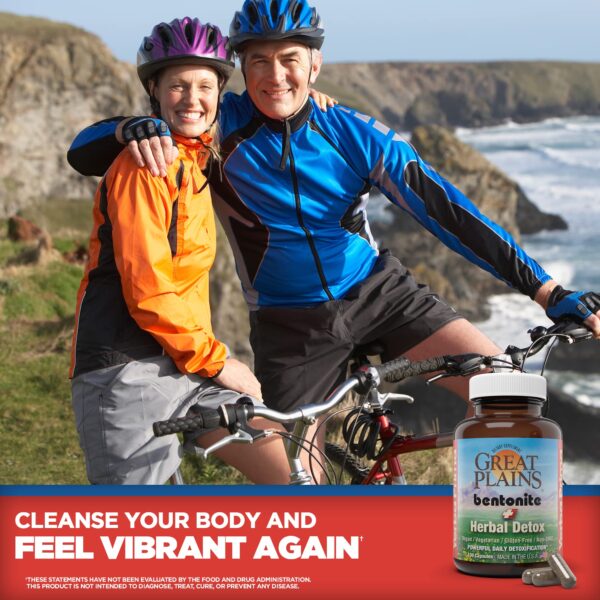 Detalle calidad arcilla bentonita Yerba Prima 100 cápsulas