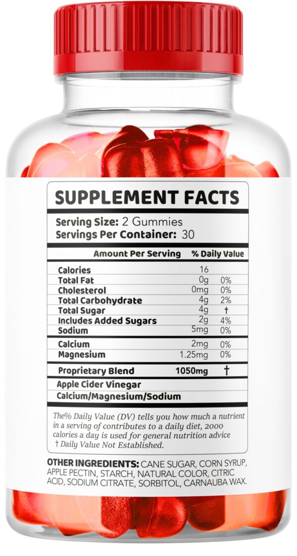 Gomitas Keto ACV 1050 mg suplemento saludable energético paquete 5