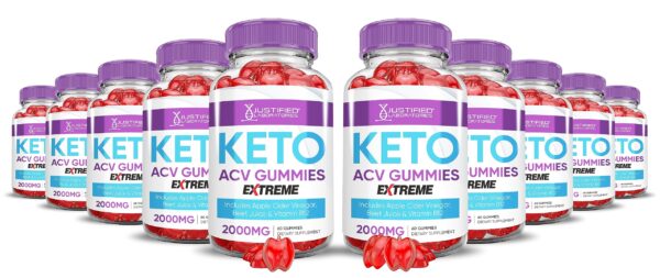 Paquete de gomitas Keto ACV con vitamina B12 y remolacha