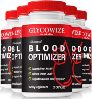 Paquete de 5 cápsulas Glycowize NutraRize para salud natural