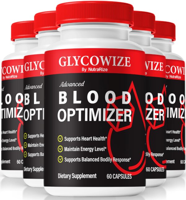 Paquete de 5 cápsulas Glycowize NutraRize para salud natural