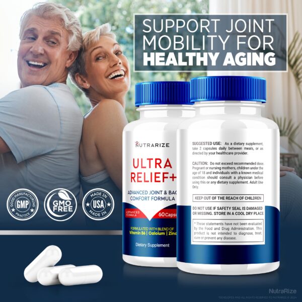 Paquete triple de cápsulas Ultra Relief+ para movilidad articular