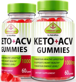 Paquete de Gomitas Vibrant Life Keto ACV 60 unidades