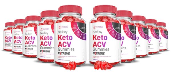 Destiny Keto gominolas ACV 2000mg para apoyo keto veganas