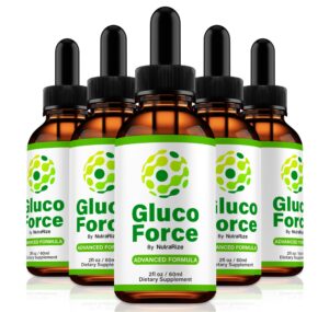 Gotas líquidas Gluco Force NutraRize paquete 5 frascos