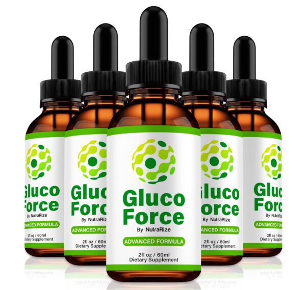 Gotas líquidas Gluco Force NutraRize paquete 5 frascos