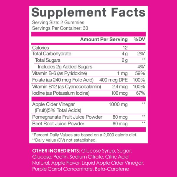 Frontal gomitas vinagre de manzana SkinnyFit 60 unidades