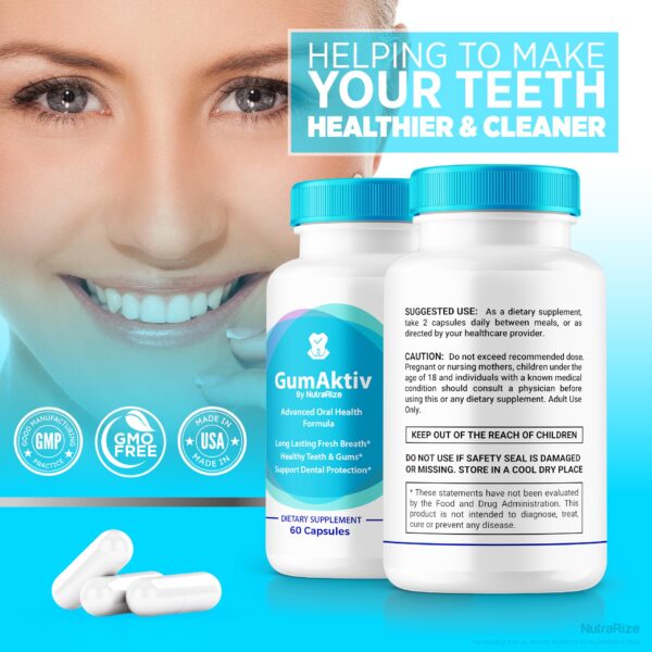 cuidado oral GumAktiv suplemento natural NutraRize