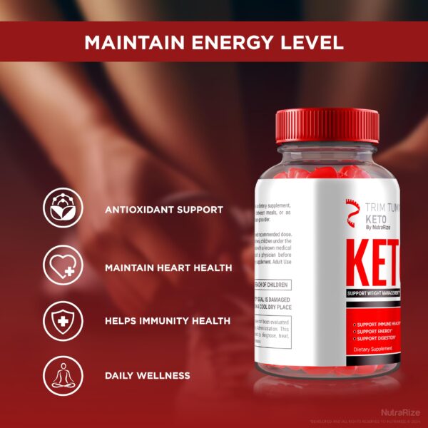 Suplemento gomitas keto Trim Tummy para control de peso natural