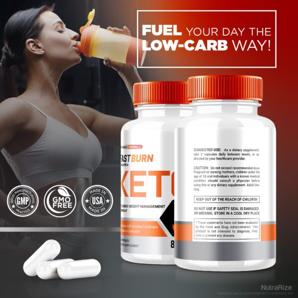 Suplemento natural Fast Burn Keto NutraRize presentación