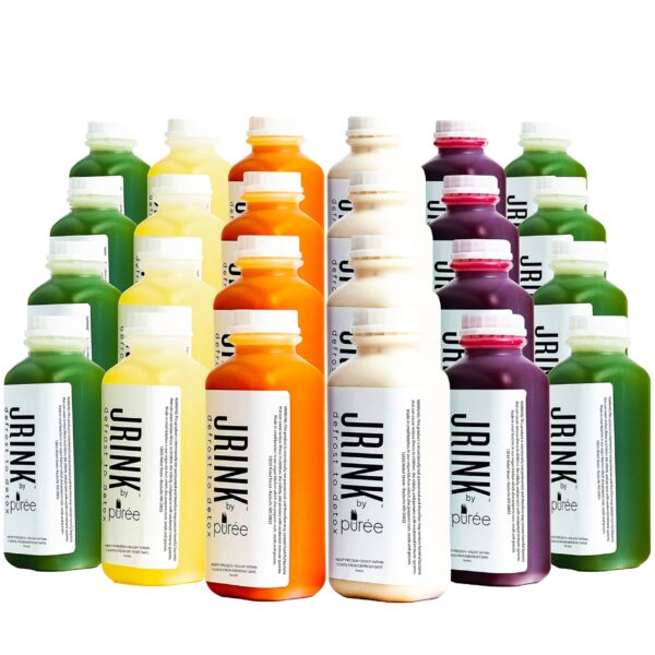 JRINK jugos prensados en frío limpieza fácil paquete de 24 botellas