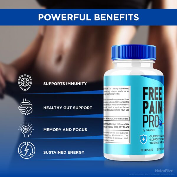 Cápsulas keto Free Pain Pro para soporte diario efectivo