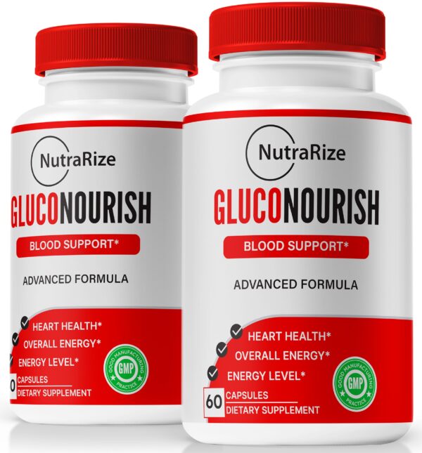 Paquete doble pastillas Gluco Nourish NutraRize 120 cápsulas