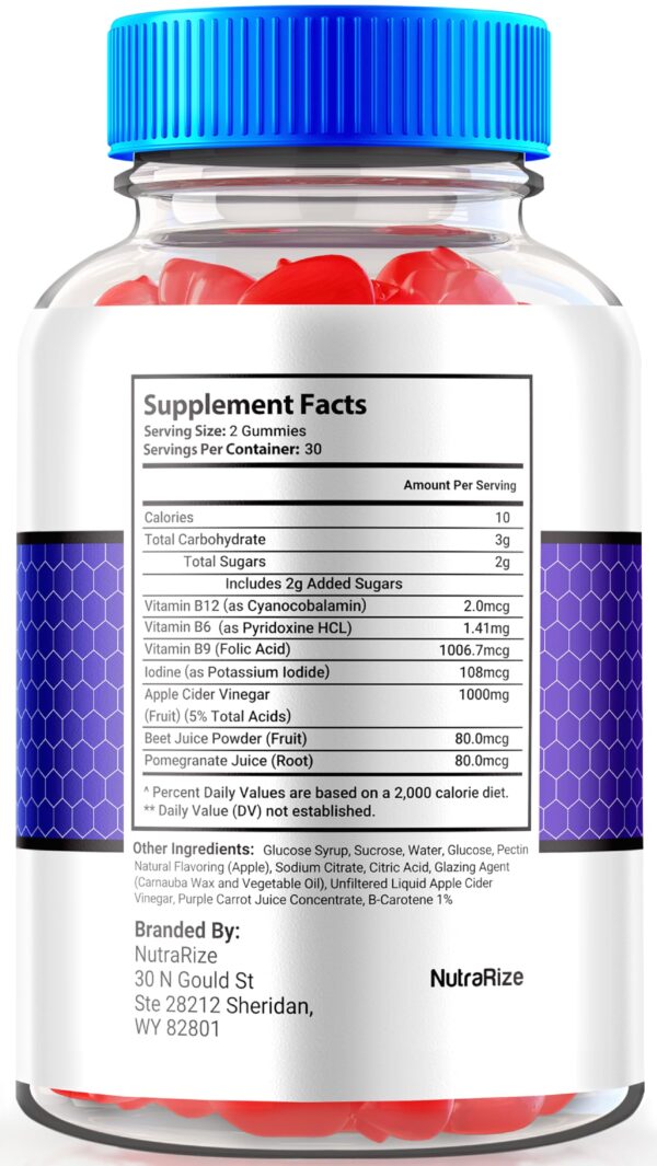 Paquete doble NutraRize Celsium Keto gummies 60 unidades cada uno