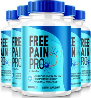 NutraRize Free Pain Pro cápsulas paquete 5 vista frontal