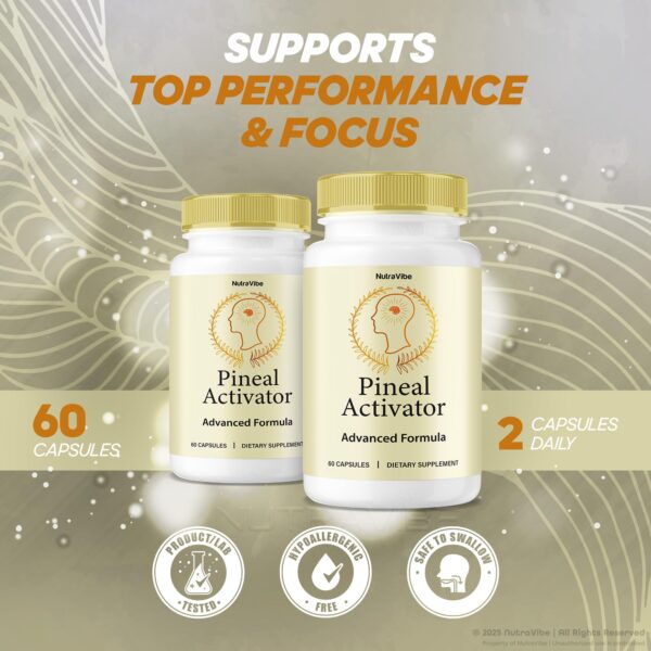 Tabla nutricional Pineal Activator NutraVibe