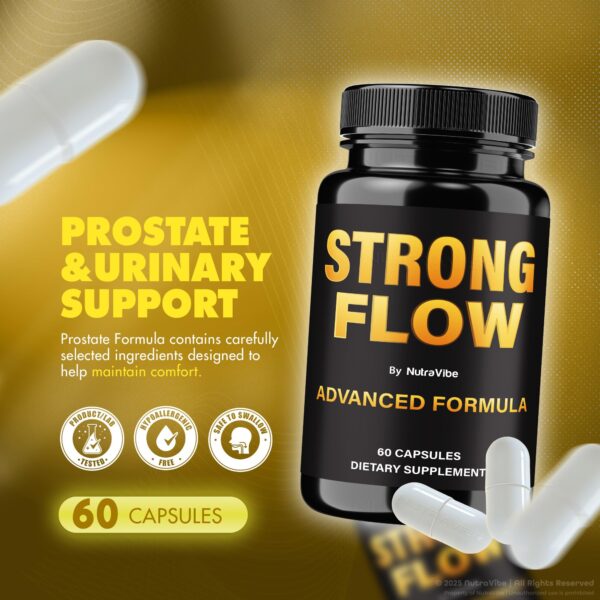 Version 1.0.0 Frasco con etiqueta y cápsulas