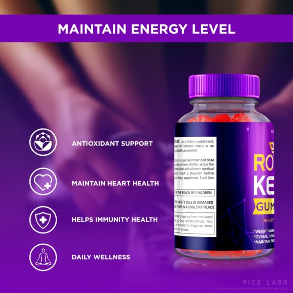 Gomitas Royal Keto ACV empacado para pérdida saludable de grasa