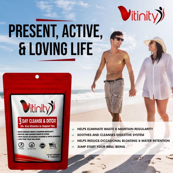 Paquete Vitinity con tabletas desintoxicantes para hígado