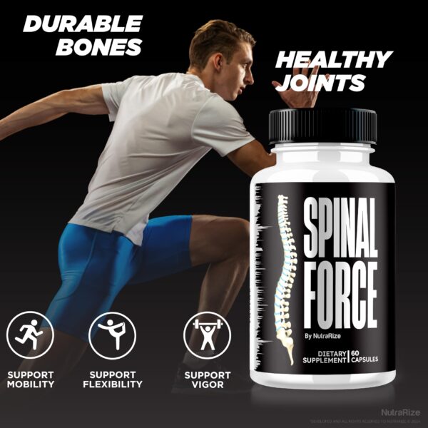 Envase NutraRize Spinal Force suplemento para articulaciones saludables