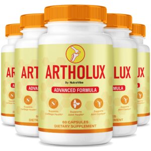 Paquete de 5 cápsulas Artholux para soporte articular