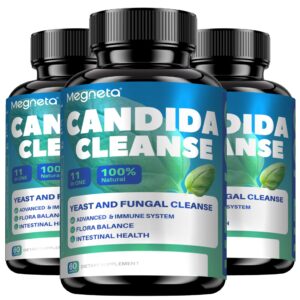 MEGNETA Candida Cleanse suplemento 180 cápsulas para salud inmunológica