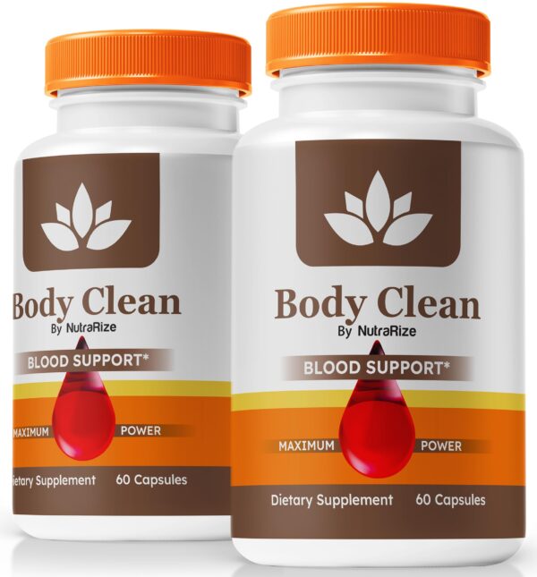 NutraRize Body Clean cápsulas detox paquete 2 120 cápsulas