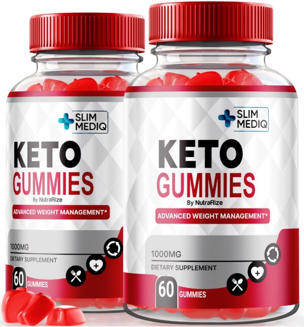 Paquete de 2 Slim Mediq Keto Gummies para pérdida de peso natural
