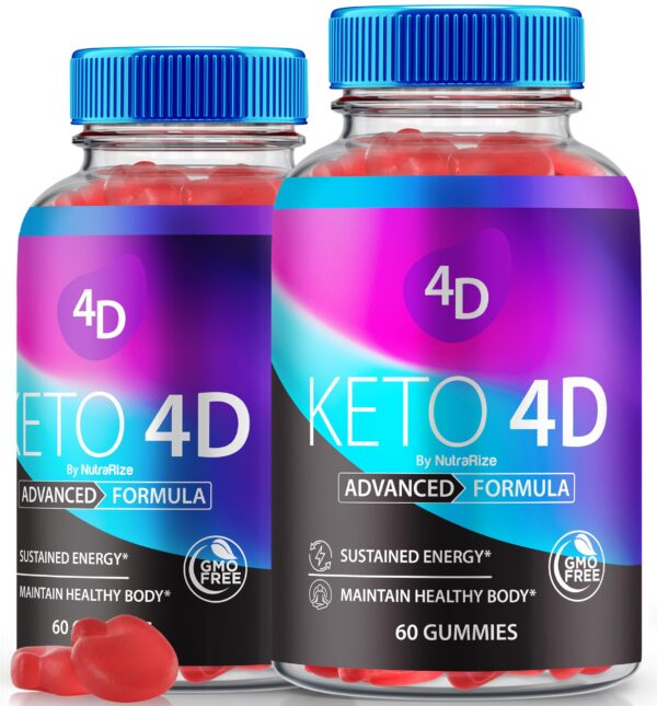 Paquete dos de gomitas NutraRize Keto 4D para pérdida de peso