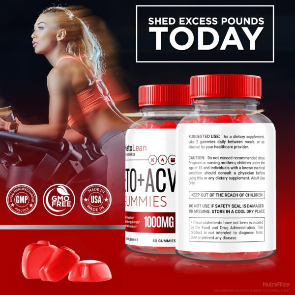 contenido gomitas keto lean acv suplemento 120 unidades
