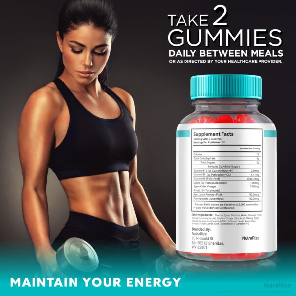 Suplemento de vinagre de manzana ZenKeto ACV NutraRize