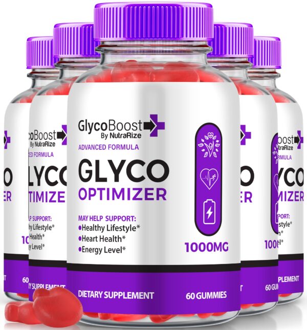 Paquete de 5 GlycoBoost gomitas para salud y bienestar