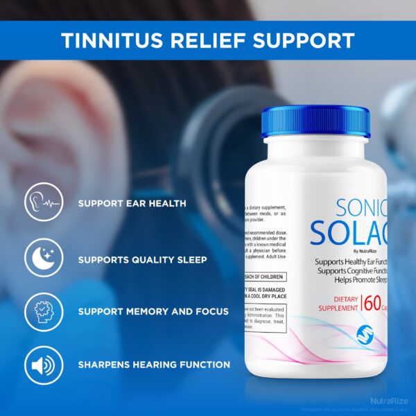 Suplemento natural para salud auditiva y apoyo integral del oído