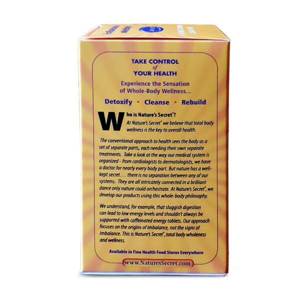 Etiqueta y dosis de Nature's Secret suplemento natural