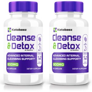 Ketobeez Cápsulas Cleanse y Detox paquete de 2