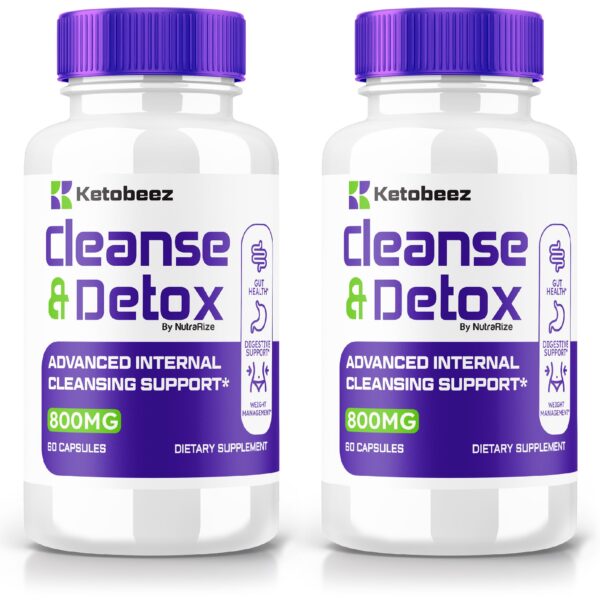 Ketobeez Cápsulas Cleanse y Detox paquete de 2