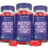 Slim Fusion Keto ACV gummies paquete tres con 2000mg ingredientes