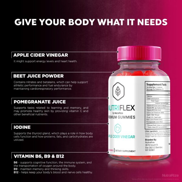 Presentación gomitas Nutriflex Keto ACV saludables naturales